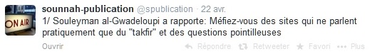 Réfutation des propos de Souleymane Al Gwadaloupi